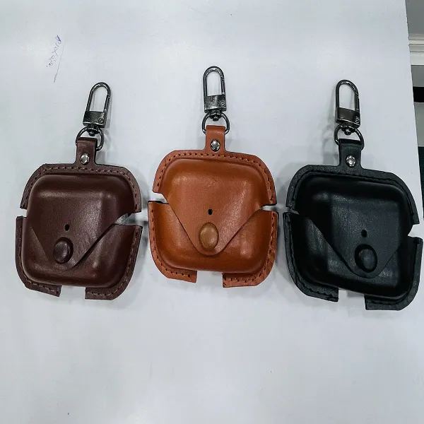 MODL 161 Premium Leather AirPods Keychain Case – Stylish, Secure & Portable