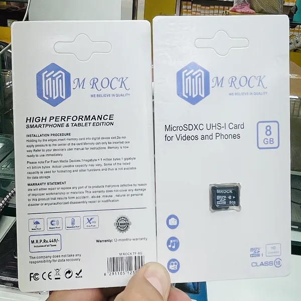 M Rock High-Speed 8G Memory Card | Fast Data Transfer | Reliable Storage