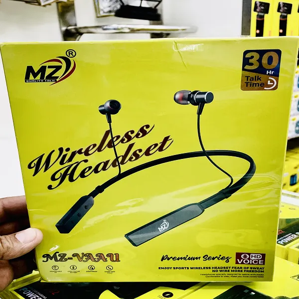 MZ VAAU Bluetooth Neckband – Powerful Stereo Sound, Comfortable Fit