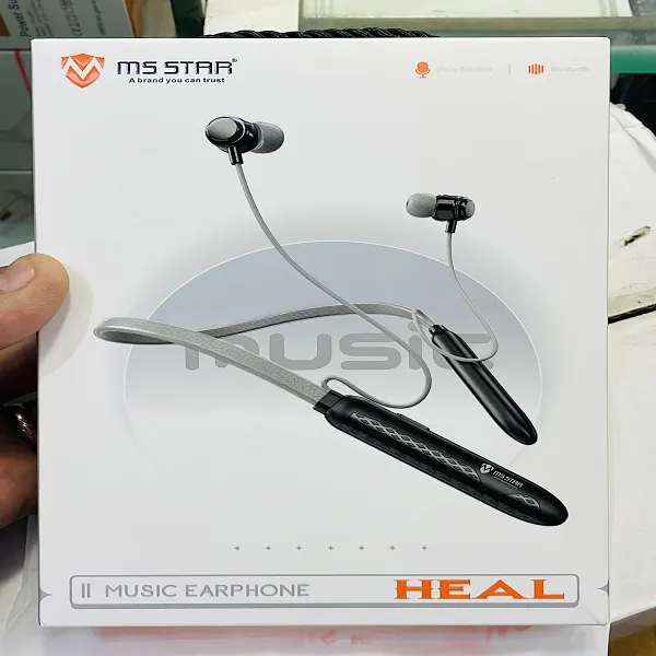 MS STAR HEAL Bluetooth Neckband – Magnetic Comfort with Clear Sound