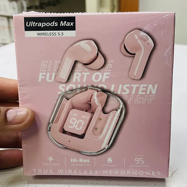 Ultra Pods Max True Wireless Earbuds – Hi-Res Sound with Smart LED Display