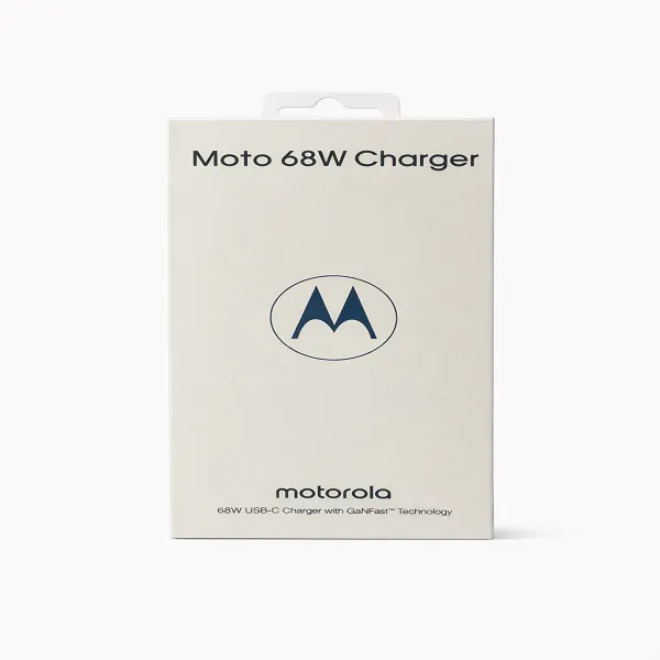 Motorola TurboPower 68W GaN Charger – Ultra-Fast Charging with 6.5A USB-C Cable