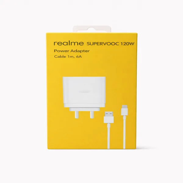 Realme SUPERVOOC 120W Charger – Lightning-Fast 120W Charging with 6A Cable